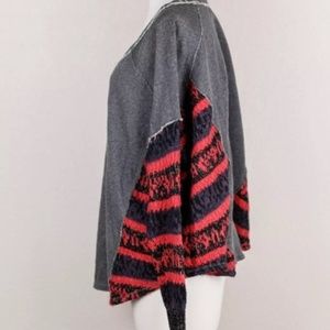 Free People Sweaters - Free People - Printed Sleeve Pullover Free People Sweaters - Free People - Printed Sleeve Pullover